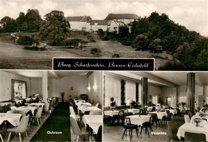 Beuren  Eichsfeld Burg Scharfenstein Clubraum Gaststaette