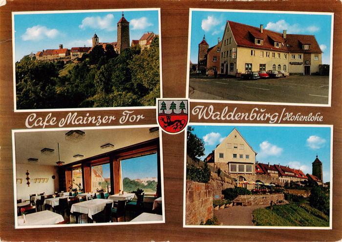 Waldenburg Wuerttemberg Cafe Mainzer Tor Gastraum Teilansichten