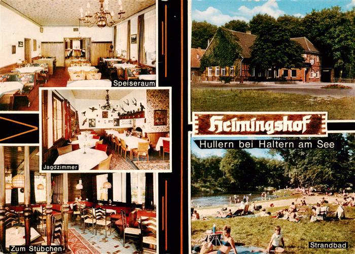 Hullern Haltern See Heimingshof Speiseraum Jagdzimmer Zum Stuebchen Strandbad