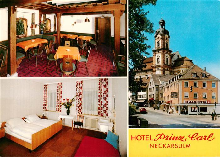 Neckarsulm Hotel Prinz Carl Gaststube Zimmer