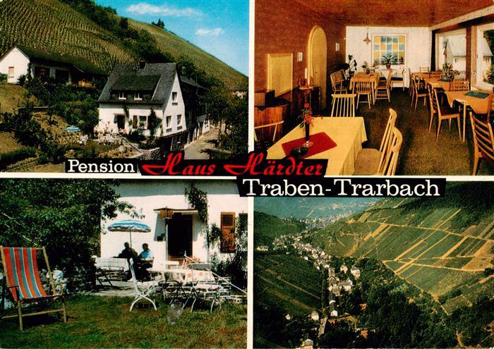 Traben-Trarbach Mosel Pension Haus Haerdter Gastraum Freiterrasse Fliegeraufnahm