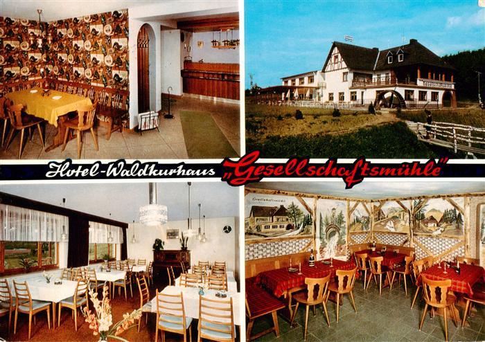 Laubach Kastellaun Hotel Waldkurhaus Gesellschaftsmuehle Gastraeume
