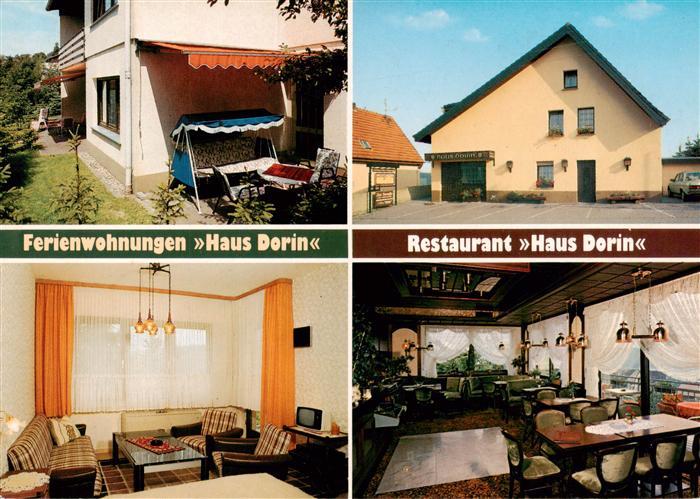 Langscheid Sorpesee Ferienwohnungen Haus Dorin Restaurant Gastraeume