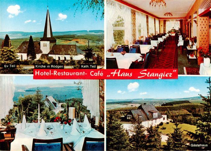 Wilnsdorf-Wilgersdorf Kirche in Roedgen Hotel Restaurant Cafe Haus Stangier Gast
