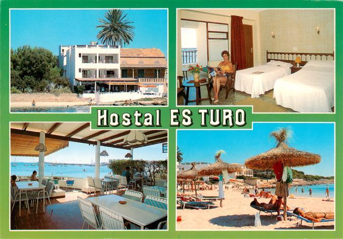 Colonia de San Jordi Hostal Es Turo Gastraum Strand Zimmer