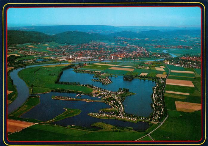 Rinteln Weser Doktorsee Fliegeraufnahme