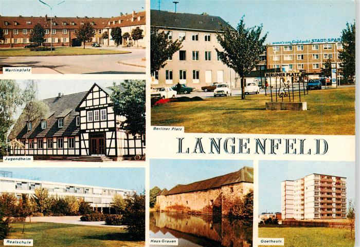 Langenfeld  Rheinland Martinplatz Jugendheim Realschule Berliner Platz Haus Grav