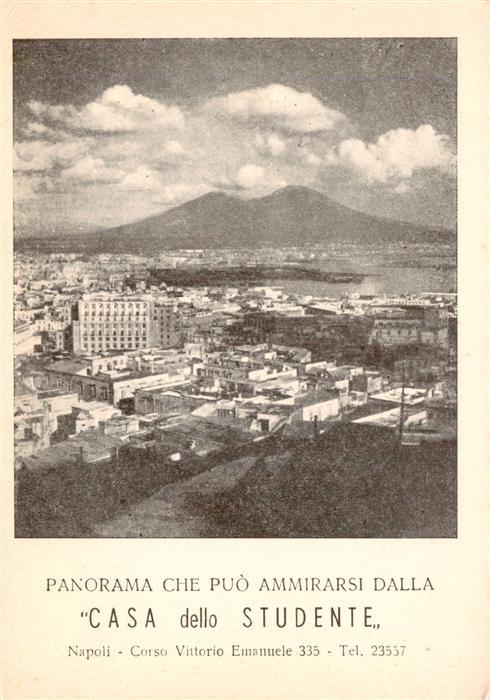 Napoli Neapel IT Panorama Che Puo Ammirarsi Dalla Casa dello Studente