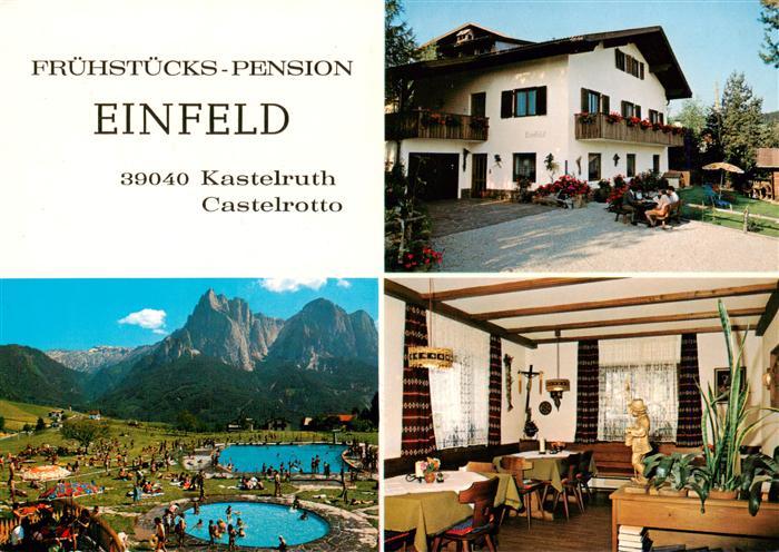 Kastelruth Suedtirol Fruehstueckspension Einfeld Panorama Gastraum