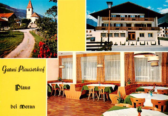 Plaus Meran Kirche Garni Plauserhof Gastraum