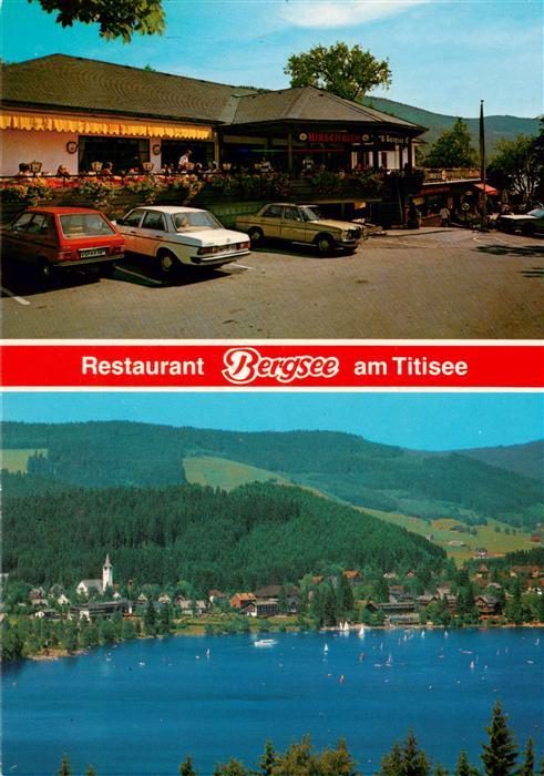 TITISEE Schwarzwald BW Restaurant Bergsee Seepanorama