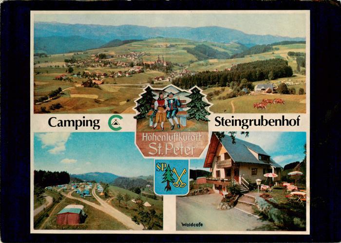 St Peter Schwarzwald Camping Steingrubenhof Waldcafé Hoehenluftkurort Luftaufnah