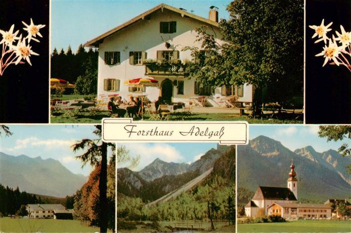 Inzell Traunstein Bayern Forsthaus Adelgass Panorama Kirche