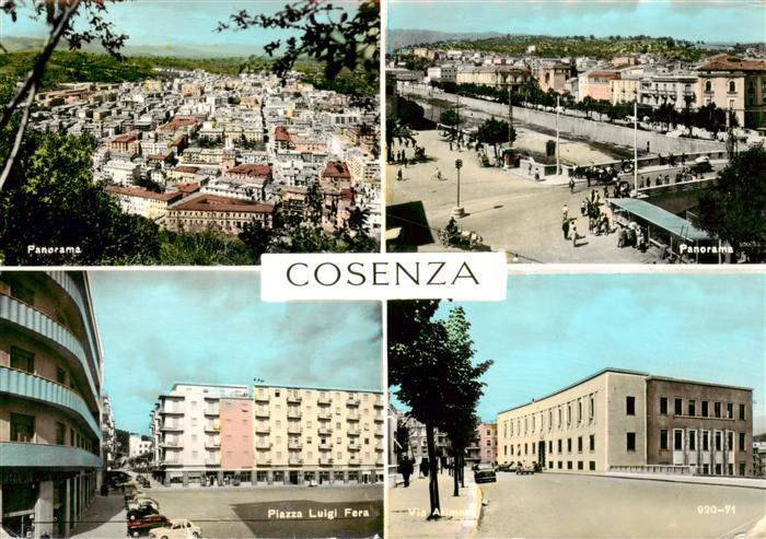 Cosenza Calabria IT Panorama Piazza Luigi Fora Via Aliman