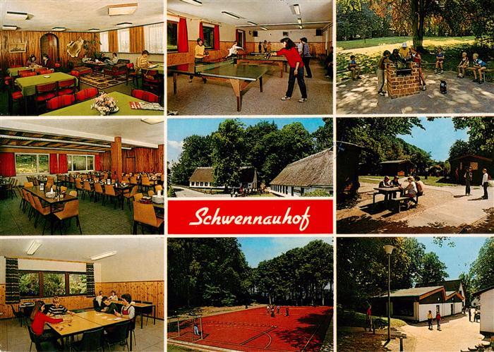 Gluecksburg  Ostseebad Jugenderholungsstaette Schwennauhof Gastraeume Tischtenni