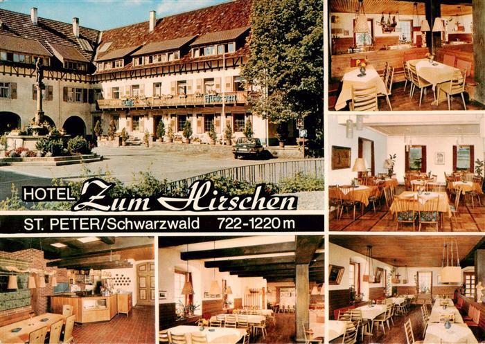 St Peter Schwarzwald Hotel Zum Hirschen Gastraeume