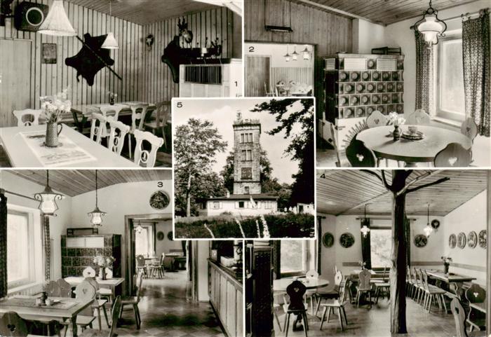 Neukirch  Lausitz Berggaststaette Valtenberg Baude Jagdzimmer und Sagenzimmer Ba