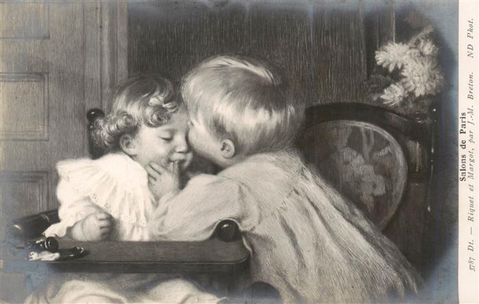 Foto Salon de Paris Nr. Nr. 3787 Riquet et Mazgot par J.-M. breton ND Kinder
