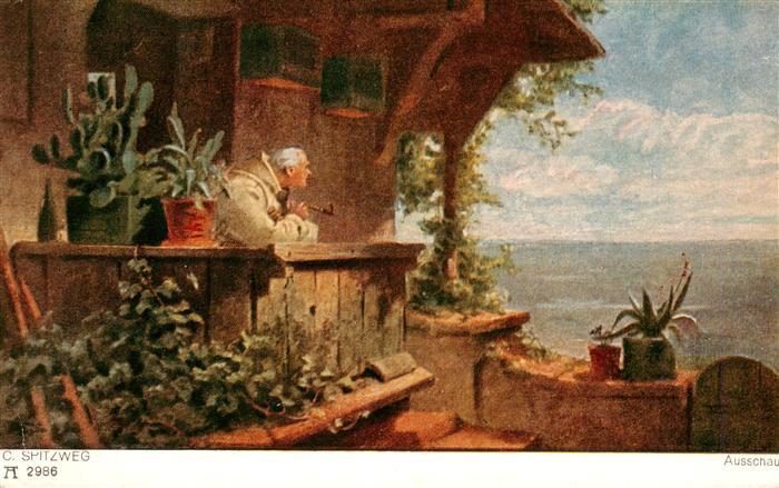 Verlag Ackermann Kuenstlerpostkarte Nr. Nr. 2986 C. Spitzweg