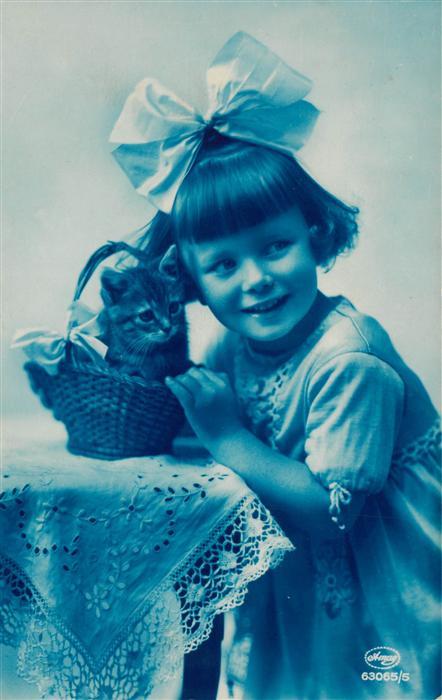 Foto Amag Nr. Nr. 63065/5 Kind Katze