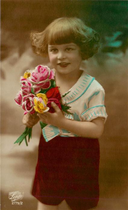 Foto Lepo Nr. Nr. 2179/2 Kind blumen