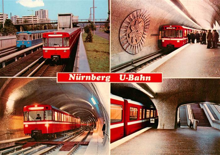 U-Bahn Subway Underground Metro Nuernberg U-Bahn am Bhf