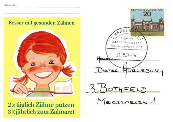 Werbung Reklame gesunde Zaehne
