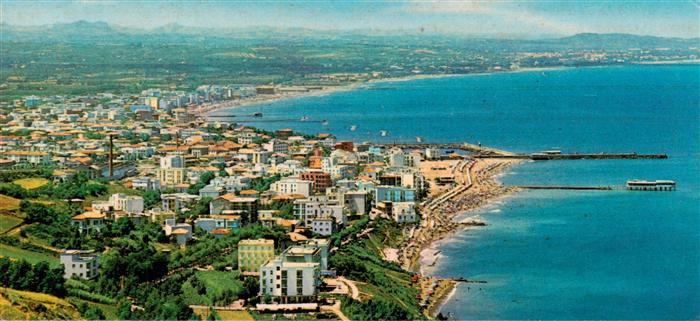 Riccione Rimini IT Panorama da Gabicce Monte Fliegeraufnahme