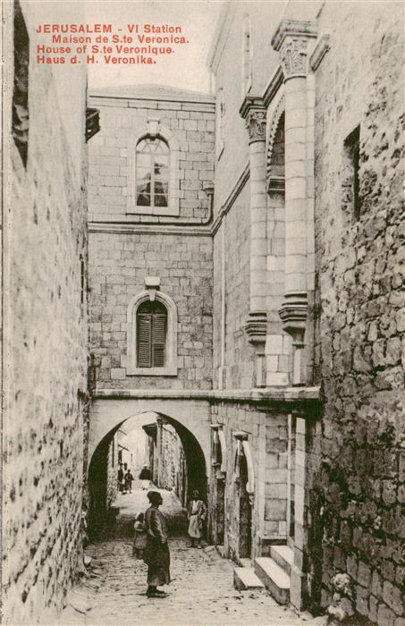 Jerusalem  Yerushalayim Israel Sechste Station Haus der Hl Veronika
