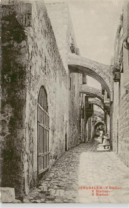 Jerusalem  Yerushalayim Israel Fuenfte Station