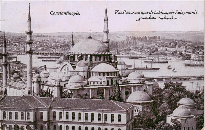 Constantinople Vue panoramique de la Mosquee Suleymanie