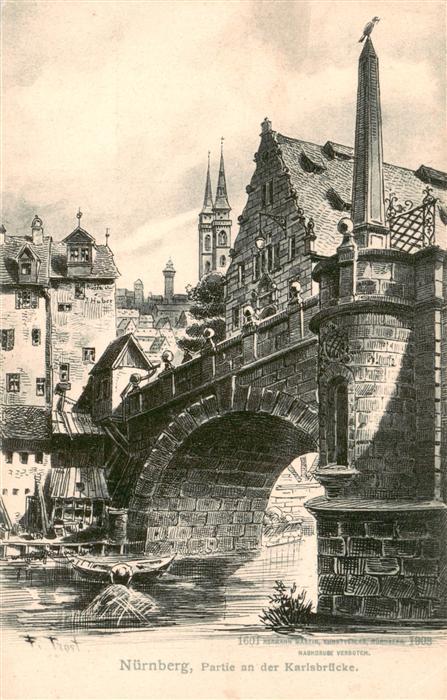 NueRNBERG  CITY Partie an der Karlsbruecke