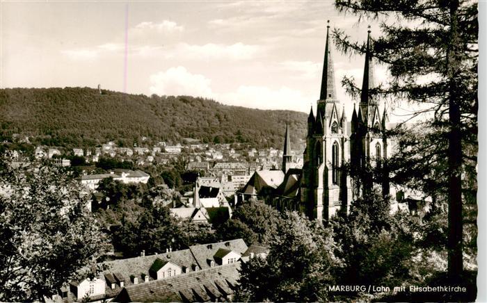 Marburg  Lahn mit Elisabethkirche