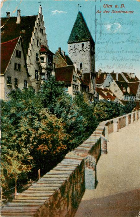 Ulm  Donau An der Stadtmauer