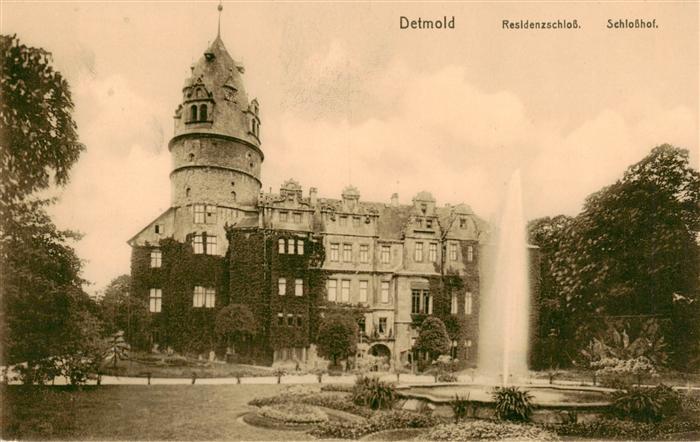 DETMOLD Lippe NRW Residenzschloss Schlosshof