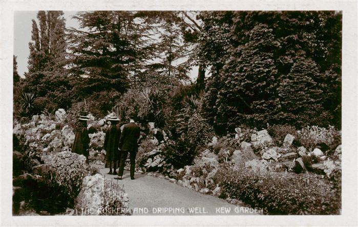 London  UK The Rockery and Dripping Well Kew Gardens