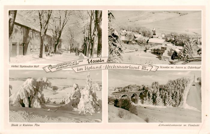 Usseln Hotel Uplaender Hof Usseln im Seere und Osterkopf Blick vom Kahlten Poen