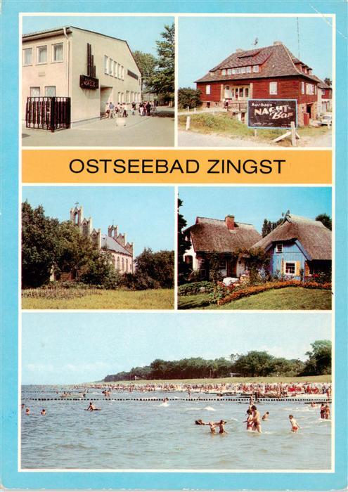 Zingst Ostseebad FDGB Urlauberrestaurant Nordlicht Kurhaus Peter und Paul Kirche