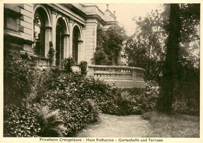 Witten  Ruhr Privatheim Cregeldanz Haus Katharina Gartenhalle und Terrasse