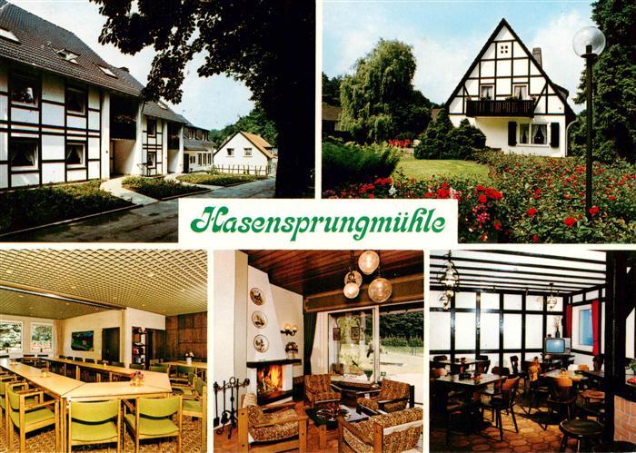 Leichlingen Rheinland Hasensprungmuehle Gastraeume Garten