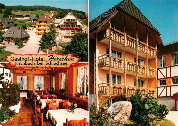 Fischbach Schluchsee Gasthof Hotel Hirschen Gaststube Gaestehaus Talblick