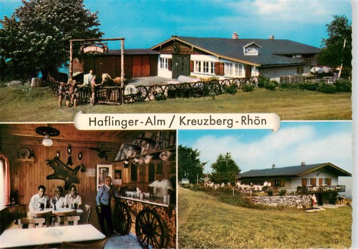 Kreuzberg  932m Rhoen Kloster Bischofsheim Haflinger Alm Gastraum