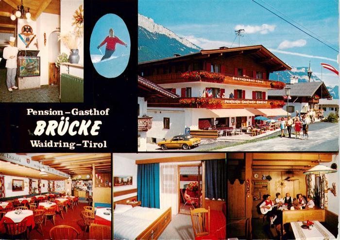 Waidring Tirol AT Pension Gasthof Bruecke Gastraeume Zimmer