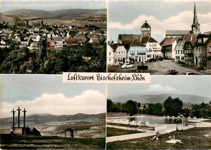 Bischofsheim Rhoen Panorama Marktplatz Kreuzberg Schwimmbad