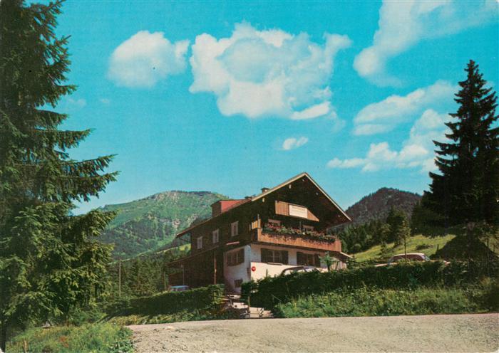 Steibis Oberstaufen Gasthaus und Pension Lanzenbach mit Hochgrat