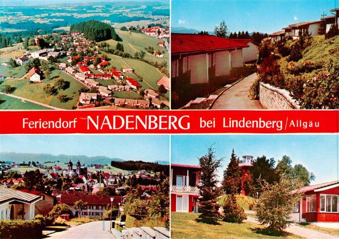 Lindenberg Allgaeu Fliegeraufnahme Feriendorf Nadenberg Panorama Bungalows