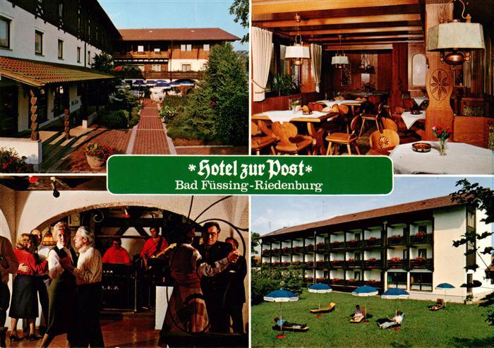 Bad Fuessing Hotel zur Post Gastraum Tanz Liegewiese