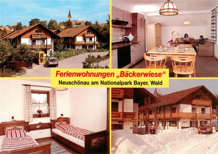 Neuschoenau Ferienwohnungen Baeckerwiese Kueche Zimmer
