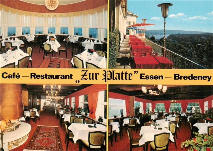 Bredeney Essen Ruhr Cafe Restaurant Zur Platte Gastraeume Terrasse