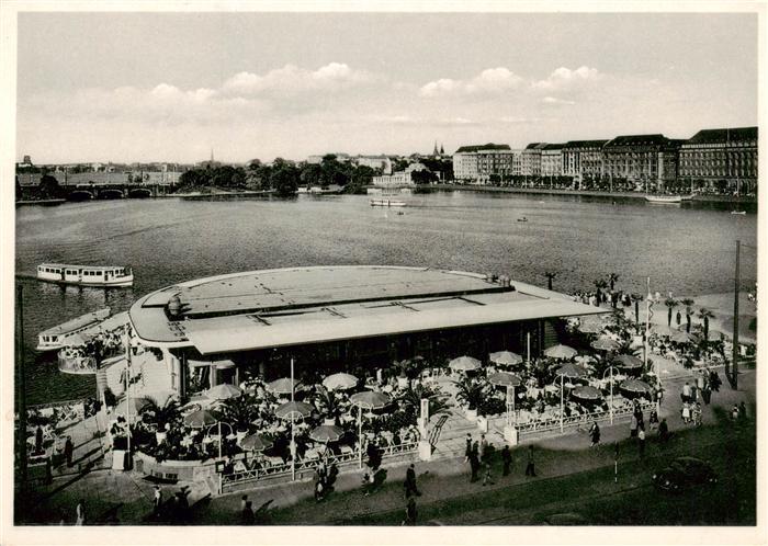 HAMBURG  CITY Alsterpavillon mit Binnenalster